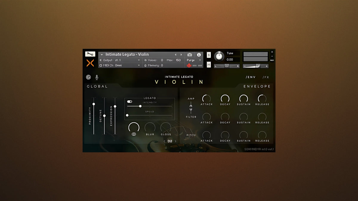 Solo Violin Sample Library for Kontakt - Intimate Legato Violin ...
